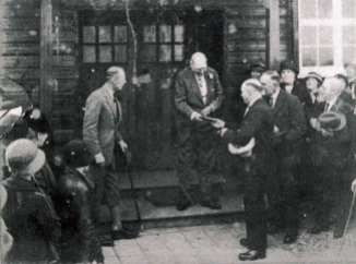 The opening ceremony for the Village Hall in 1933