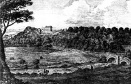 A drawing of James Bird's Hillhouse (Brougham Hall) by L Benson in 1794, in the forground you will see the route of the old road
